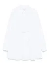 Msgm Poplin Dress In White