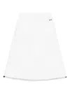 Shop Msgm Poplin Skirt In White