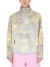 Msgm Printed Anorak Jacket In Purple