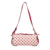 Msgm Printed Canvas Handbag In Multi