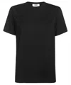 Msgm Printed Cotton T-shirt In Black