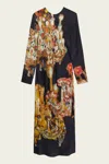Msgm X Jan De Vliegher Woman Maxi Dress Midnight Blue Size 6 Viscose