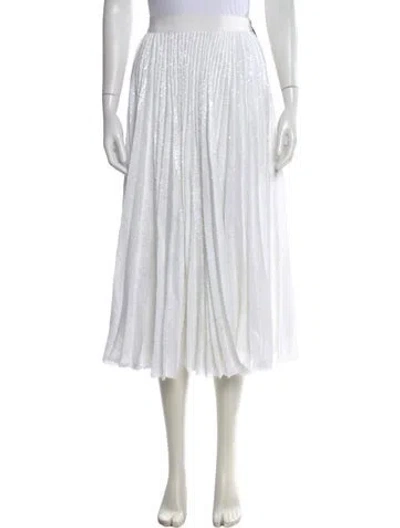 Pre-owned Msgm Printed Midi Length Skirt In Neutral