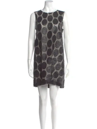 Pre-owned Msgm Printed Mini Dress In Multi