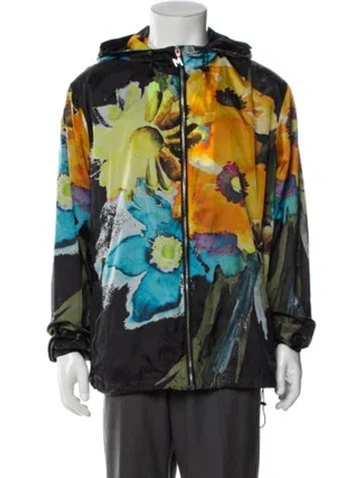 Pre-owned Msgm Printed Parka In Multi