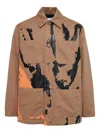 Msgm Printed Shirt Jacket In Multi