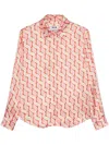Msgm Printed Shirt In Rosa
