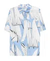 Msgm Short-sleeved Cotton Shirt In White