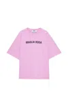 Msgm Printed Short-sleeve T-shirt In Pink