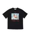 Msgm Printed Short-sleeved T-shirt In Black