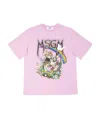 Msgm Printed Short-sleeved T-shirt In Pink