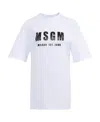Msgm Printed Short-sleeved T-shirt In White