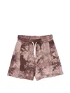 Msgm Printed Shorts In Brown