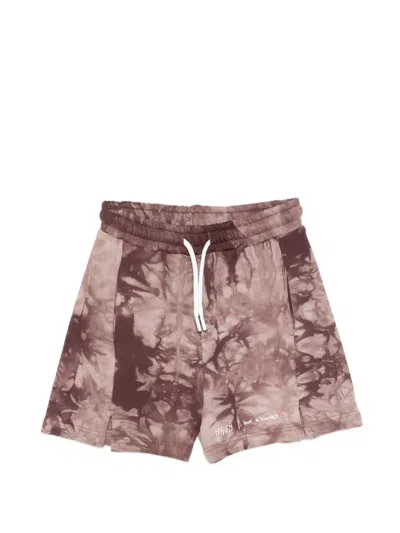 Msgm Printed Shorts In Brown