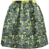 Msgm Printed Skirt In Multicolor Polyester In Multi