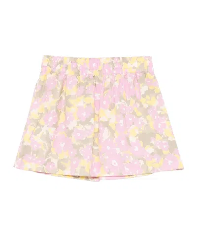 Msgm Printed Skirt In Nude