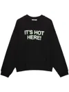 Msgm Printed Sweatshirt In Black