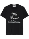 Msgm Printed T-shirt In Schwarz