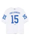 Msgm Varsity Tee Optical White In White