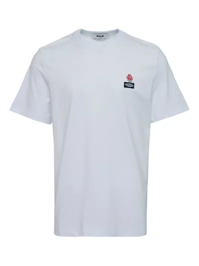Msgm Printed T-shirt In White