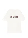 Msgm Printed T-shirt In Black