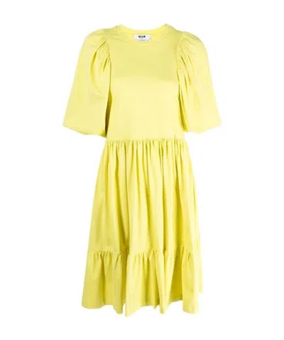 Msgm Puff-sleeve Mini Dress