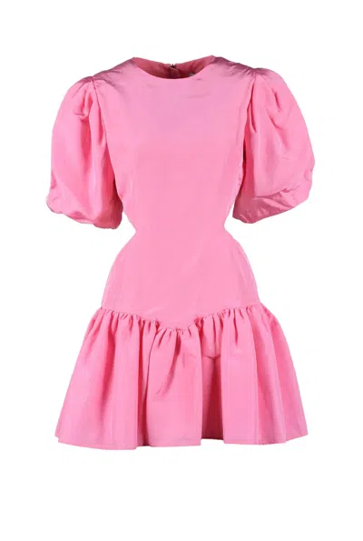 Msgm Puffball Dress Puffed Sleeves - Pink