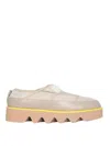 Msgm Puffed Sneakers In Beige