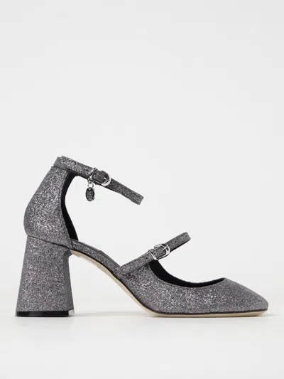 MSGM PUMPS IN GLITTERY FABRIC,F10357061