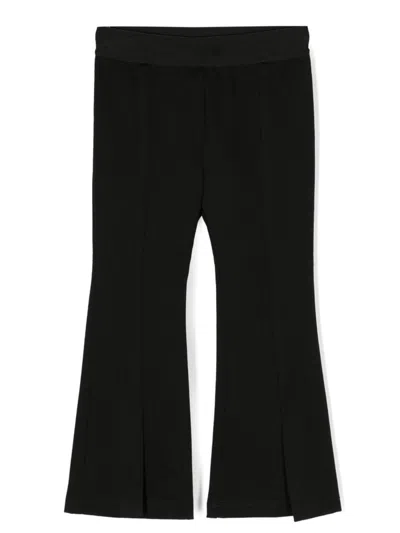 Msgm Kids' Punto Milano Pants In Black