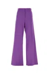 Msgm High-waist Wide-leg Trousers In Violet