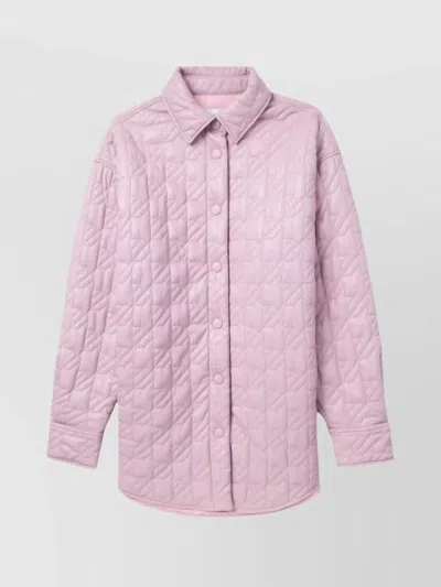 MSGM QUILTED COLLARED NECK LONG SLEEVES JACKET