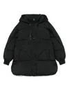 Msgm Quilted Puffer Jacket In Black