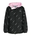 Msgm Printed Down Jacket In Black
