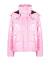 Msgm Quilted Puffer Jacket In Pink