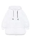 Msgm Quilted Puffer Jacket In White