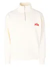 Msgm Rabbit-detail Zip Sweater In Neutral
