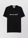 Msgm Rabbit Graphic Print Crew Neck T-shirt In Black