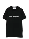 Msgm Rabbit-print T-shirt In Black