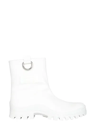 Msgm Rain Boots In White