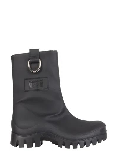 MSGM RAIN BOOTS WITH TRACK SOLE