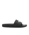 Msgm Slide Sandal With Logo In Black