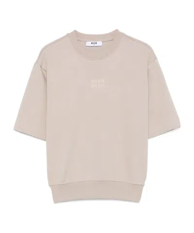 Msgm Raised-logo T-shirt