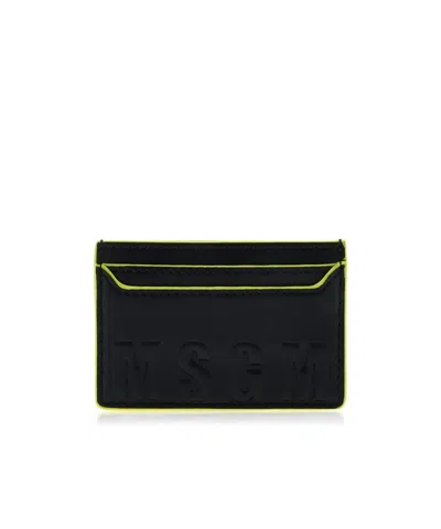 Msgm Rectangular Clip In Black