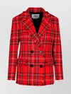 Msgm Check Double-breasted Blazer