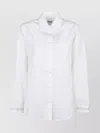 Msgm Regular Cut Shirt With Buttoned Cuffs In White