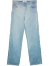 Msgm Light Blue Relaxed Fit Jeans With Classic Five-pocket Design In Blue