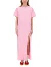 Msgm Bottega Veneta Silver-gold-brown Metal Sunglasses In Pink