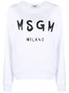 Msgm Relaxed-fit Sweatshirt With Bold Graphic Print