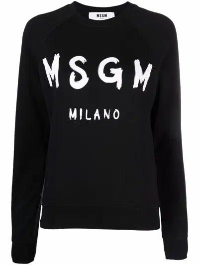 Msgm Relaxed-fit Sweatshirt With Raglan Sleeves